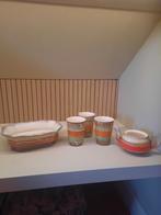 Vintage Servies met melkkan, Kopjes en Schaal, Antiek en Kunst, Ophalen of Verzenden