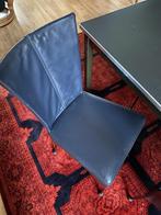 4  stuks Montis spica  eetkamerstoelen, Ophalen, Gebruikt, Blauw, Metaal