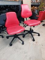 2x Rolf leidsterstoel Comfort / bureaustoel - rood, Ophalen, Zo goed als nieuw, Bureaustoel, Rood