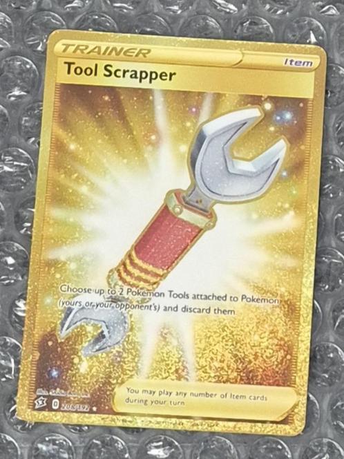 Gold Tool Scrapper 208/192 Rebel Clash Sword & Shield, Hobby en Vrije tijd, Verzamelkaartspellen | Pokémon, Zo goed als nieuw