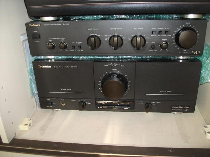 Technics SE-M100 en SU-A40, Audio, Tv en Foto, Versterkers en Receivers, Gebruikt, Overige systemen, 120 watt of meer, Overige merken