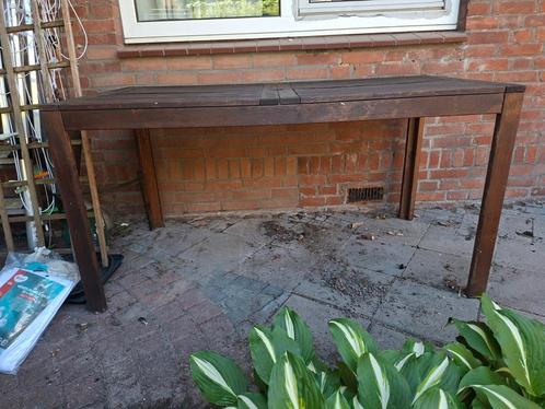 Tuintafel ikea 140/160  76 cm tafel Applaro, Tuin en Terras, Tuintafels, Gebruikt, Rechthoekig, Hout, Ophalen