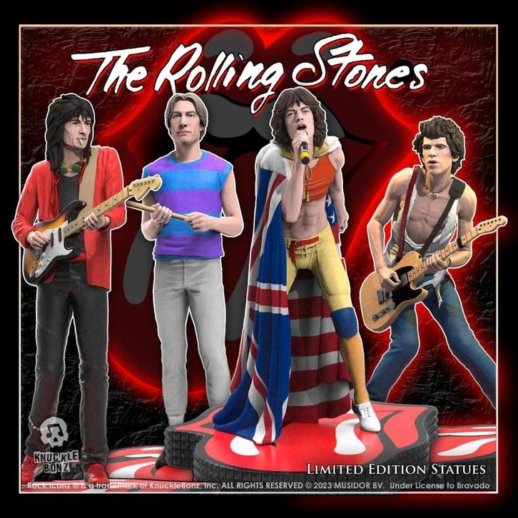 Rolling Stones KnuckleBonz Statue Set, Verzamelen, Muziek, Artiesten en Beroemdheden, Nieuw, Pop, Beeldje of Miniatuur, Ophalen of Verzenden