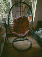 Mooie ei stoel aangeboden, Ophalen of Verzenden, Gebruikt, Aluminium