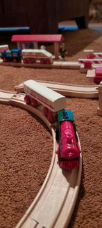 Houten Treinbaan Set, Ophalen of Verzenden, Zo goed als nieuw, Jongen of Meisje
