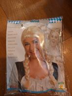 Pruik blonde vlechten, Ophalen of Verzenden, Nieuw, Carnaval, Accessoires