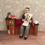 Boekenkast met zitje., Verzamelen, Poppenhuizen en Toebehoren, Ophalen of Verzenden, Poppenhuis