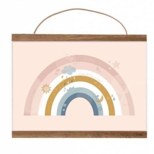 Poster regenboog A4 kinderkamer babykamer kind baby pastel, Verzamelen, Posters, Nieuw, Dier of Natuur, A4 of kleiner, Rechthoekig Liggend