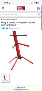 Konig en meyer keyboardstatief 18860 spider pro red stand, Muziek en Instrumenten, Standaards, Keyboard of Synthesizer, Instrumentstandaard