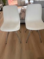 2 Witte Kuipstoeltjes GRATIS, Huis en Inrichting, Stoelen, Kunststof, Gebruikt, Twee, Wit