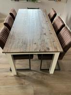 Eetkamertafel 220x100cm, Ophalen, 100 tot 150 cm, 200 cm of meer, Zo goed als nieuw
