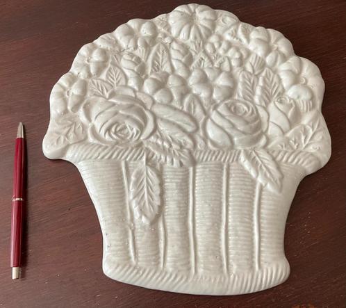 Keramiek Wandbord - MANCER Italy - Bloemenmand, Huis en Inrichting, Woonaccessoires | Wanddecoraties, Zo goed als nieuw, Ophalen