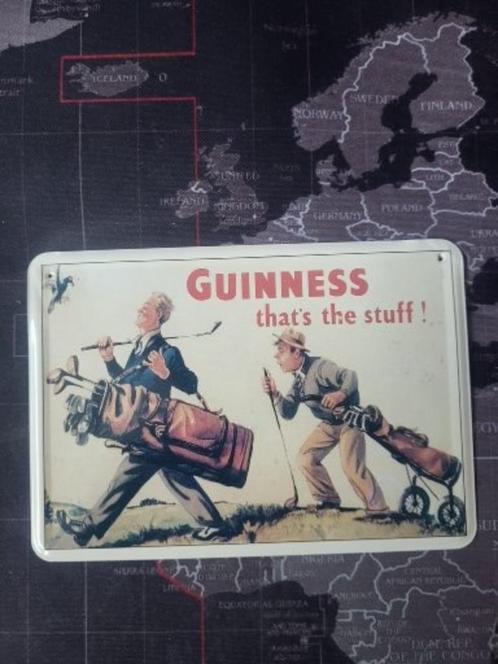 GUINNESS BEER-110- "GUINNESS THAT'S THE STUFF "., Verzamelen, Biermerken, Zo goed als nieuw, Reclamebord, Plaat of Schild, Overige merken