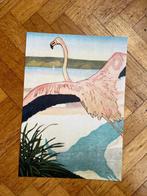 Flamingo Kunstkaart A4 - Carl Moser, Ophalen of Verzenden