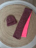 Set sjaal en muts Hema, bordeaux roze, Kleding | Dames, Hoeden en Petten, Ophalen of Verzenden, Zo goed als nieuw, One size fits all