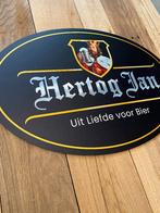 Reclamebord Hertog Jan bier logo , aluminium, 40x57 cm, Ophalen of Verzenden, Nieuw, Reclamebord