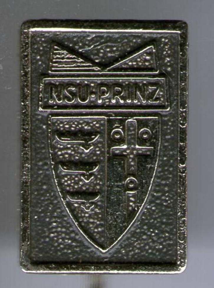 NSU Prinz zwart op zilverkleurig auto speldje ( C_066 ), Verzamelen, Speldjes, Pins en Buttons, Nieuw, Speldje of Pin, Transport