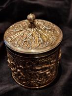 Douwe Egberts theebusje verzilverd, Antiek en Kunst, Antiek | Goud en Zilver, Ophalen