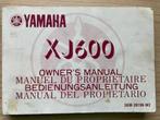 Yamaha XJ600 1991 Owner's Manual (instructieboekje), Yamaha