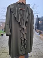 Mooie nieuwe groene roezelblouse, Ophalen of Verzenden, Nieuw, Maat 46/48 (XL) of groter, Groen