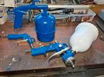 Verfspuiten Set - Diverse modellen, Doe-het-zelf en Verbouw, Compressors, Gebruikt, 6 tot 10 bar, Ophalen of Verzenden, Minder dan 200 liter/min