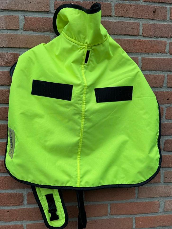 QHP Winter hondenjas fluo geel ook voor jacht mt 50 cm, Dieren en Toebehoren, Hondenkleding, Nieuw, Hondenjas, Ophalen of Verzenden