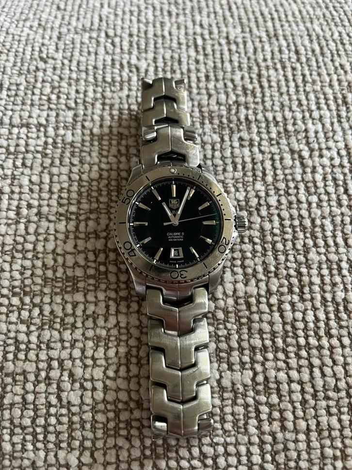 Tag Heuer Link Calibre 5 Automatic (WJ201A), Sieraden, Tassen en Uiterlijk, Horloges | Heren, Gebruikt, Polshorloge, TAG Heuer