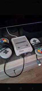 SNES Mini met veel spellen + controller verlengkabel, Ophalen of Verzenden, Gebruikt, Met 2 controllers, Met games