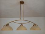 Hanglamp met 2 bijpassende wandlampen, Ophalen, Gebruikt, Glas, Modern