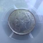 10 cent (dubbeltje) 1904 Wilhelmina Slab PCGS MS 62, Zilver, Ophalen of Verzenden, 10 cent, Koningin Wilhelmina