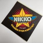 Oude sticker.  NIKKO. ptt.Goedgekeurd. gouden ster kwaliteit, Verzamelen, Ophalen of Verzenden, Zo goed als nieuw, Overige typen