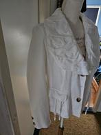 Zgan Witte Linnen Colbert Maat 44 Incl.verzenden €35,-, Verzenden, Zo goed als nieuw, Maat 42/44 (L), Wit