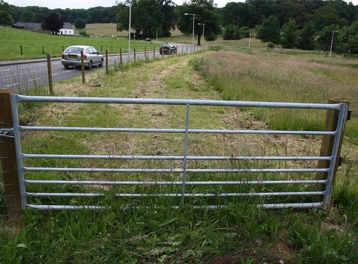 35. Stalen poort | kleinveehek | weidepoort | schapenhek, Tuin en Terras, Tuinhekken en Hekwerk, Nieuw, Tuinhek, IJzer, Ophalen of Verzenden