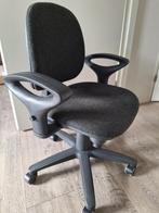 Zwart/grijze bureaustoel te koop, Ophalen, Gebruikt, Zwart, Bureaustoel