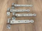 Poort Hengen schanieren,4 stuks 30 cm, Doe-het-zelf en Verbouw, Hang- en Sluitwerk, Ophalen of Verzenden, Gebruikt, Overige materialen