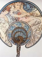 Grote ALPHONSE MUCHA - Passing Wind Jugendstil Poster, Ophalen of Verzenden, Nieuw, A1 t/m A3, Film en Tv