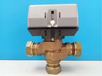 Driewegklep compleet 22mm knel Honeywell VC8010 (2020), Doe-het-zelf en Verbouw, Verwarming en Radiatoren, Gebruikt, Cv-ketel of Combi-ketel