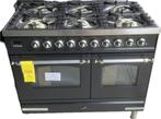 Boretti gasfornuis 100 cm breed kleur antraciet, Ophalen, 60 cm of meer, Nieuw, Gas