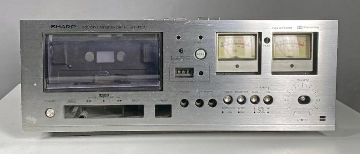 Sharp RT-1155 cassettedeck, defect, Audio, Tv en Foto, Cassettedecks, Enkel, Overige merken, Tape counter, Ophalen