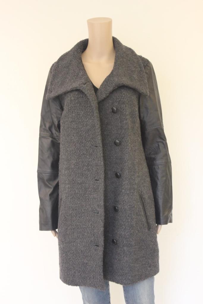 Fransa grijze winterjas maat M, Kleding | Dames, Jassen | Winter, Zo goed als nieuw, Maat 38/40 (M), Grijs, Ophalen of Verzenden