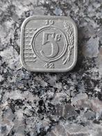 5 cent zink 1942 in zf+ zie foto's, Ophalen of Verzenden, 5 cent