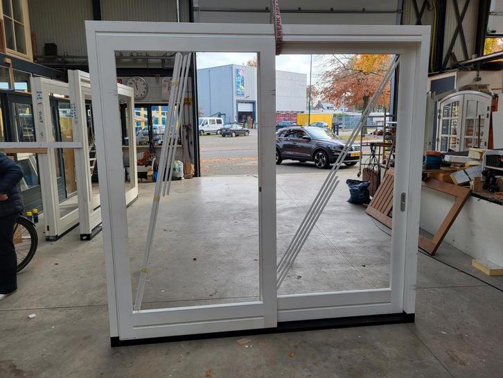 Houten Schuifpui - Nieuwe, Doe-het-zelf en Verbouw, Kozijnen en Schuifpuien, Nieuw, Schuifpui, Hout, 225 cm of meer, 225 cm of meer