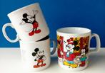 Retro Disney mokken/Mickey Mouse/Kerst, Ophalen of Verzenden, Mickey Mouse, Gebruikt, Servies