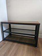 Schoenenrek met 2 roosters en houten blad, Ophalen, Zo goed als nieuw