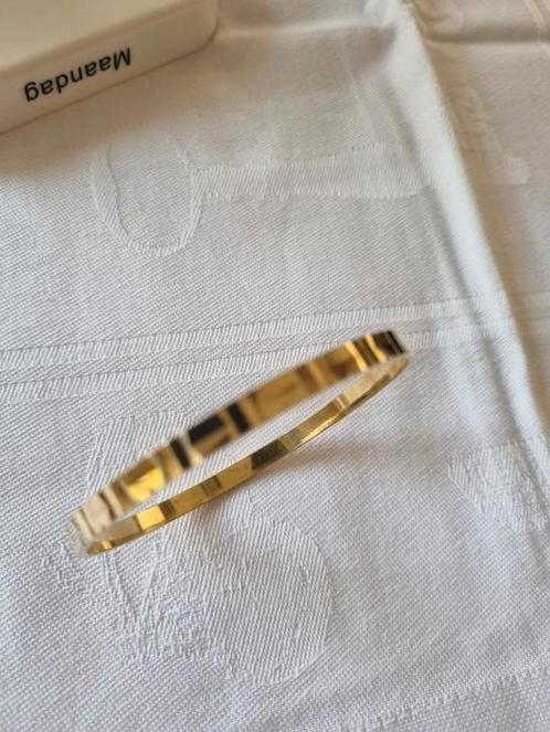 Bewerkte slavenarmband, Sieraden, Tassen en Uiterlijk, Armbanden, Zo goed als nieuw, Overige materialen, Goud, Ophalen of Verzenden