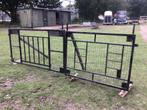 Tuin of weidepoort 2 delig, Tuin en Terras, Ophalen of Verzenden, Gebruikt, IJzer, Sierhekwerk