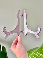 Vintage metalen bordenstandaard bordenhouder boekenstandaard, Ophalen of Verzenden