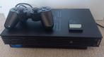 PlayStation 2 met originele controller en Sony Memorycard, Ophalen of Verzenden, Gebruikt, Zwart, Met 1 controller