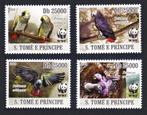 WWF BIRDS = ROODSTAART PAPEGAAI = sv4st S TOME E PRINCIPE-00, Postzegels en Munten, Postzegels | Thematische zegels, Dier of Natuur
