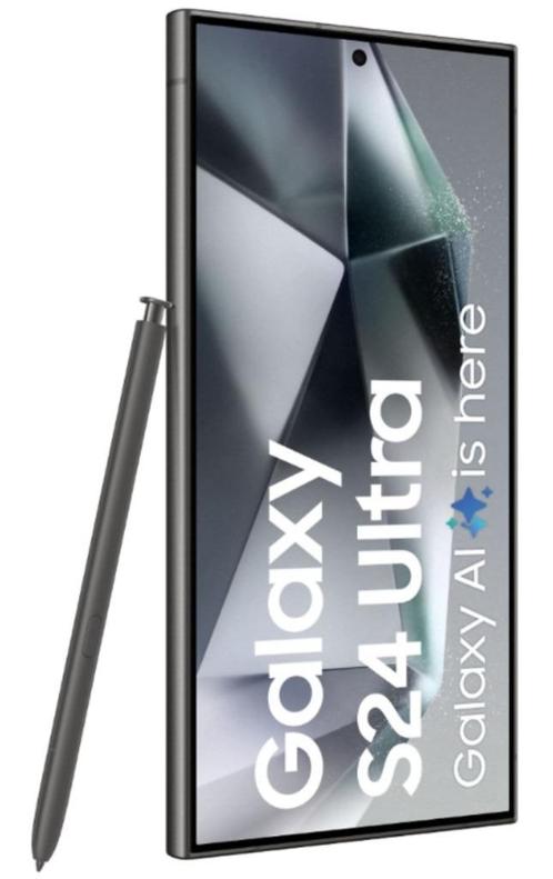 Samsung Galaxy S24 Ultra 5G - 1TB Titanium Zawrt Smartphone, Telecommunicatie, Mobiele telefoons | Samsung, Nieuw, Galaxy S24